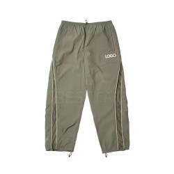Men's Polyester Straight Drawstring Lightweight Waterproof Pants