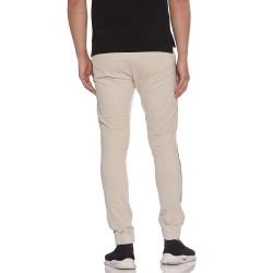 Men's Fleece Cotton Straight Casual Elastic Waist Trousers