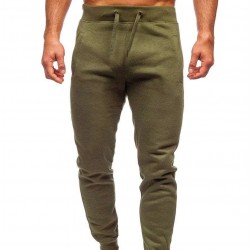 Men's Cotton Casual Elastic Waist Lightweight Breathable Trousers