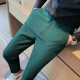 Men's Cotton Polyester Straight Slim Formal Pants