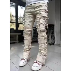 Men's Cotton Straight Leg Breathable Jeans