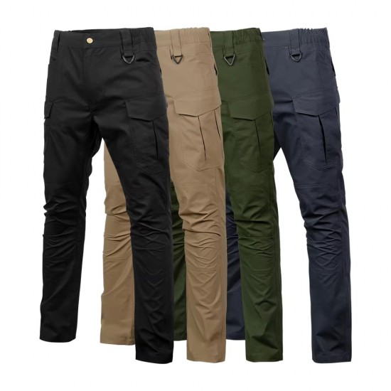 Men's Cotton Polyester Straight Casual Outdoor Cargo Pants