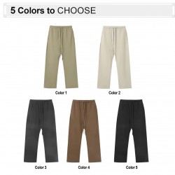Men's Fleece Cotton Polyester Oversized Streetwear Sweatpants