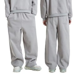 Men's Cotton Loose Wide Leg Casual Drawstring Sweatpants